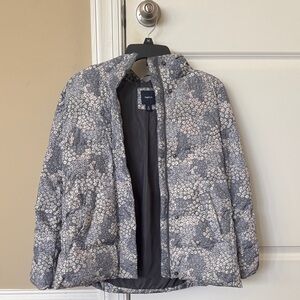 gapkids floral puffer coat jacket girls size xl 12